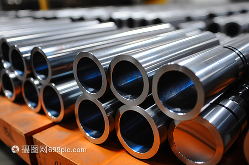 貨架上大量的鋼管